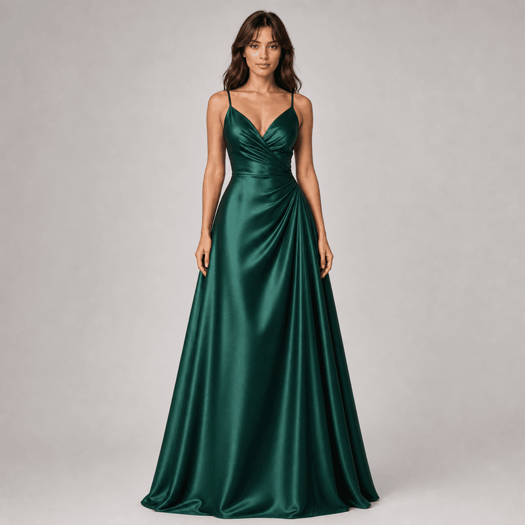 Emerald Cascade Gown