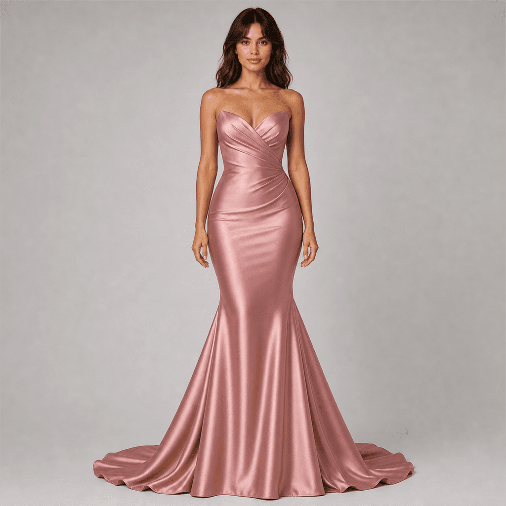 Rose Satin Mermaid