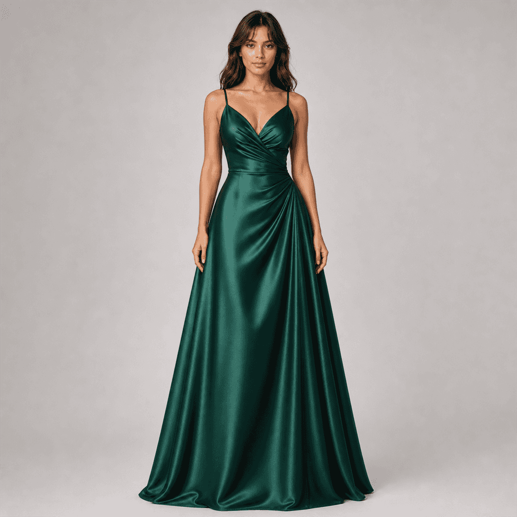 Emerald Cascade Gown