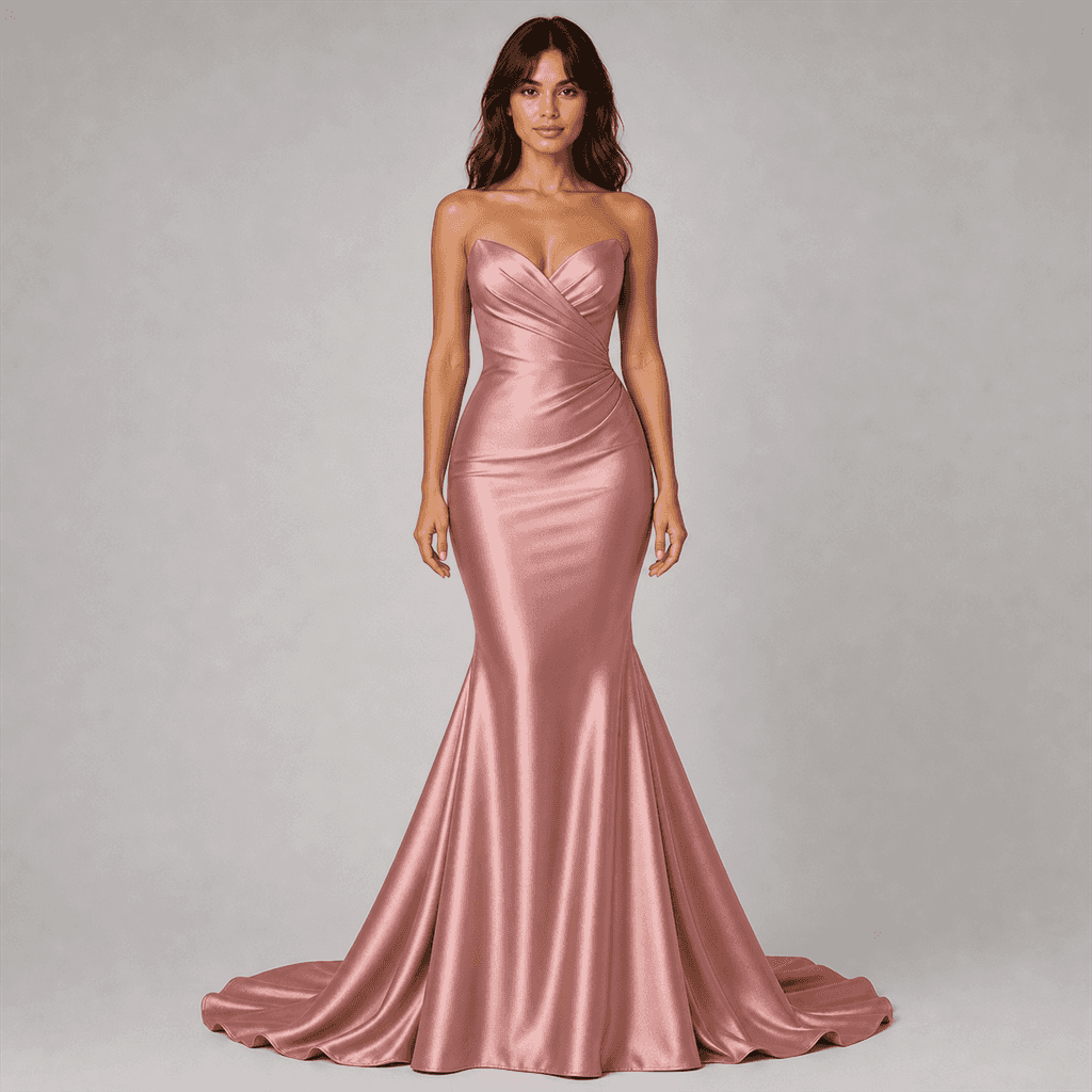 Rose Satin Mermaid